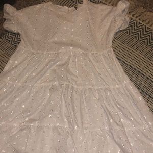 White baby doll dress